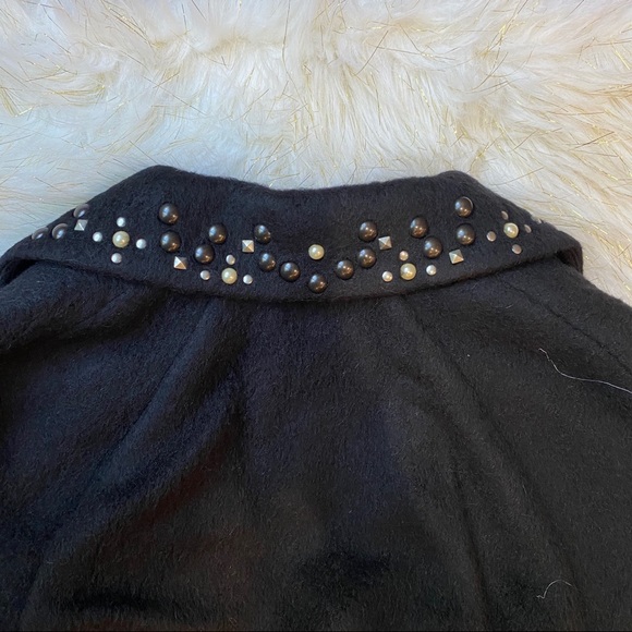 βοΈ Coach Studded Wool Coat, Black - Picture 7 of 10